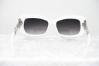 Prabal Gurung Sunglasses Rectangle White and Grey