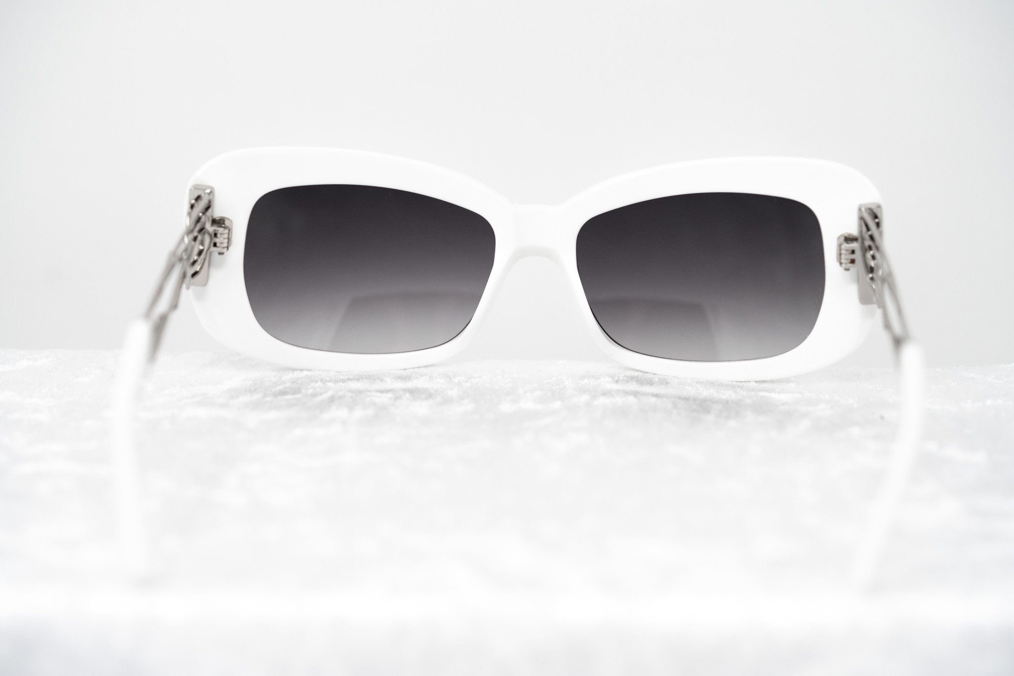 Prabal Gurung Sunglasses Rectangle White and Grey