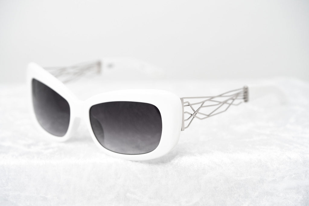 Prabal Gurung Sunglasses Rectangle White and Grey