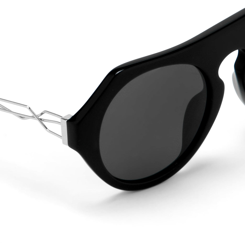 Prabal Gurung Sunglasses Round Black and Grey