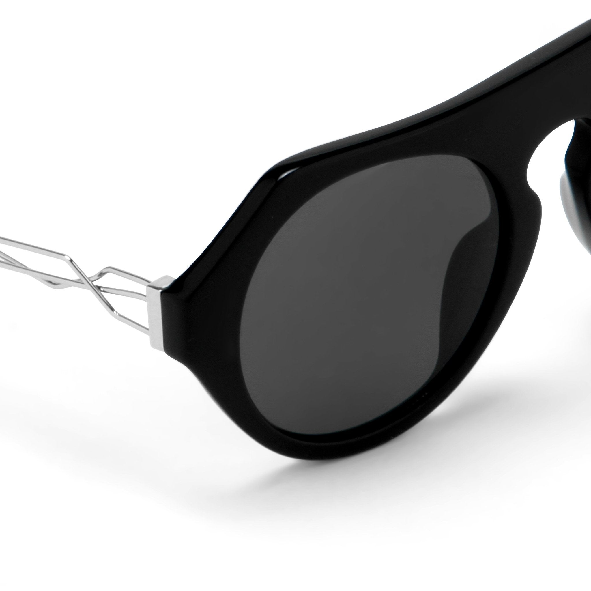 Prabal Gurung Sunglasses Round Black and Grey