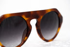 Prabal Gurung Sunglasses Round Tortoise Shell and Grey