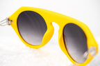 Prabal Gurung Sunglasses Round Yellow and Grey