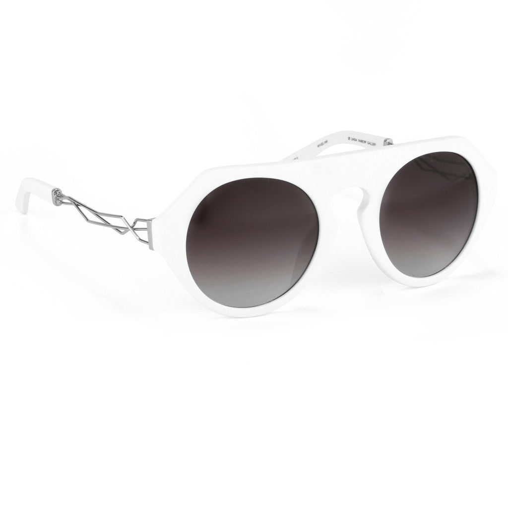 Prabal Gurung Sunglasses Round White and Grey
