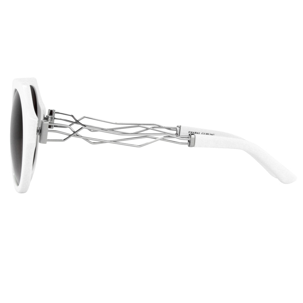 Prabal Gurung Sunglasses Round White and Grey