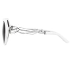 Prabal Gurung Sunglasses Round White and Grey