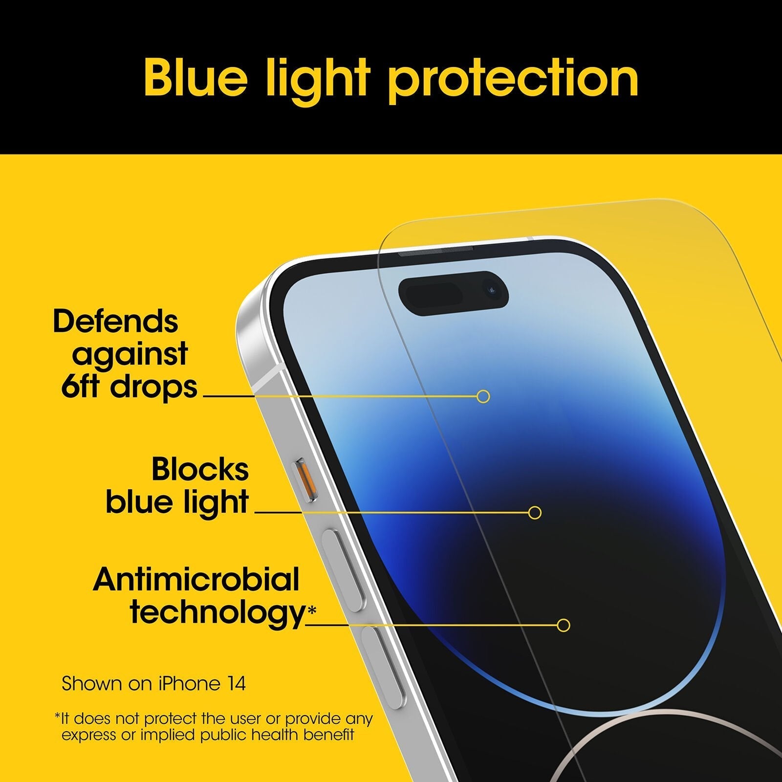 iPhone 15 Plus Premium Pro Glass Blue Light Screen Protector