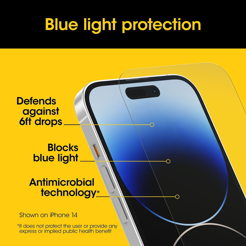 iPhone 15 Pro Max Premium Pro Glass Blue Light Screen Protector