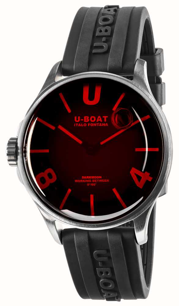 U-Boat Men's Watch Darkmoon 40 Red Glass Black