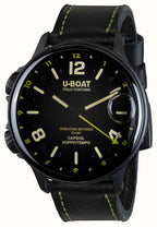 U-Boat Men's Watch Capsoil Doppiotempo 55mm Black Rehaut