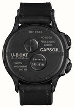 U-Boat Men's Watch Capsoil Doppiotempo 55mm Black Rehaut