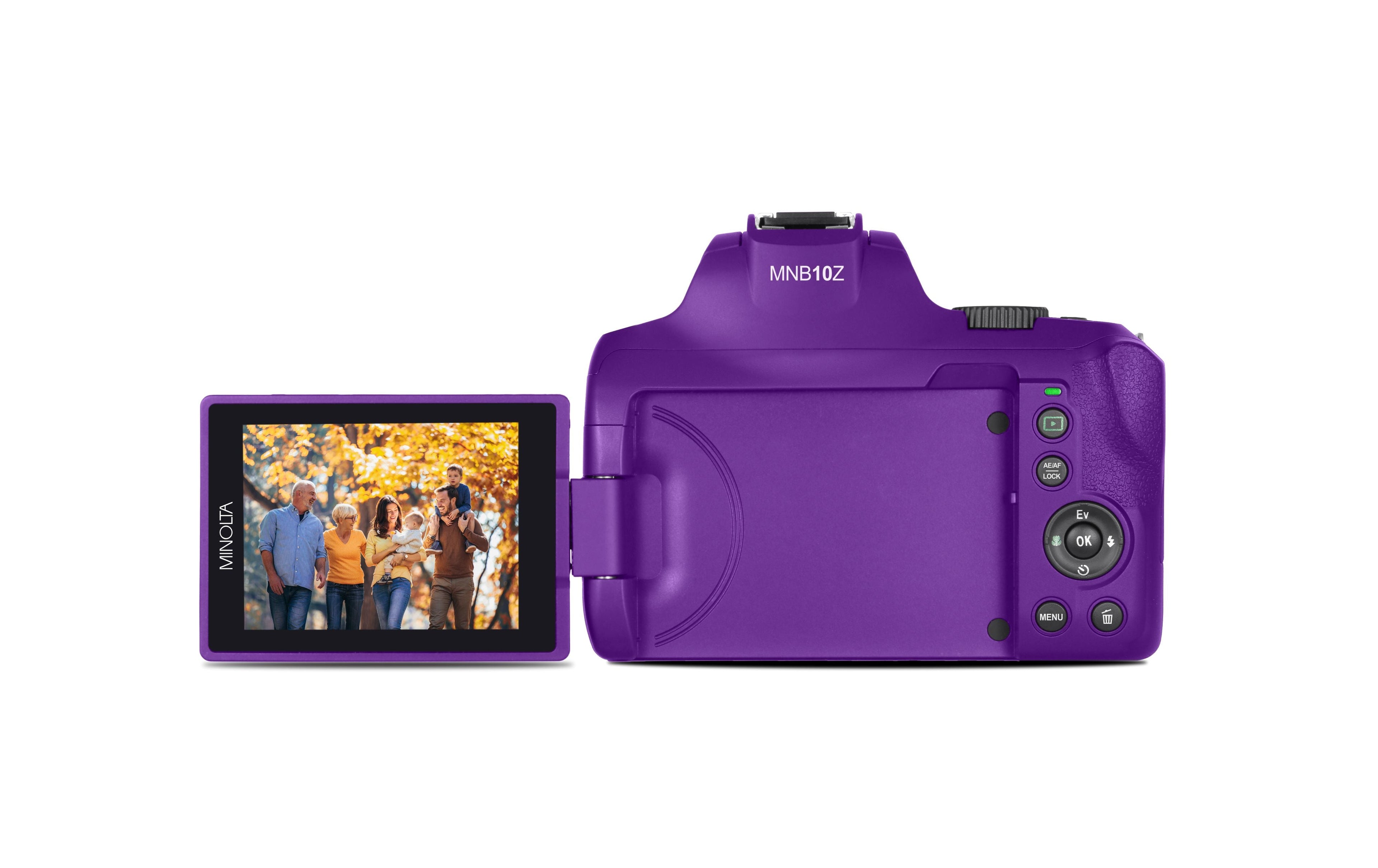 MINOLTA MNB10Z 64 MP / 4K Ultra HD Bridge Camera w/10x Optical Zoom