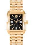 Philipp Plein Ladies Watch Offshore Square Black Gold