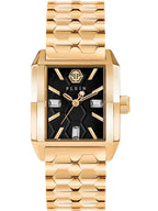 Philipp Plein Ladies Watch Offshore Square Black Gold