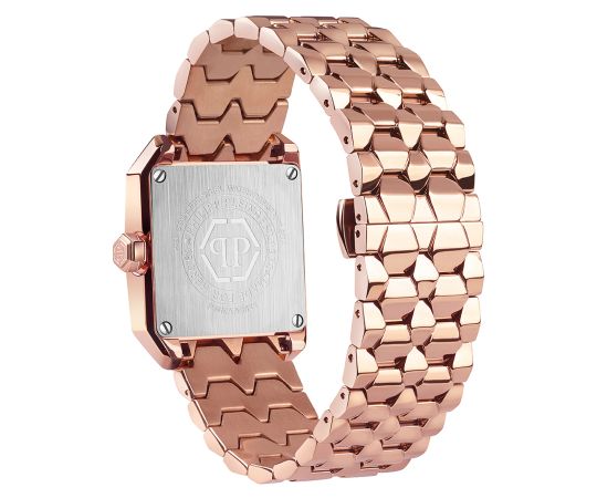 Philipp Plein Ladies Watch Street Couture Offshore Square Rose Gold IP