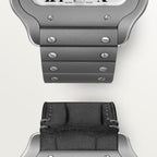 Santos De Cartier Large Model | 39mm, Titanium, White Dial