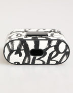 Dolce & Gabbana  Leather Monogram Print Logo Holder Airpods Case