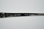 Raf Simons Sunglasses Size Extra Small Rectangular Black Silver and Grey