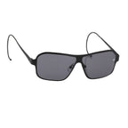 Raf Simons Sunglasses Size Extra Small Rectangular Black and Grey
