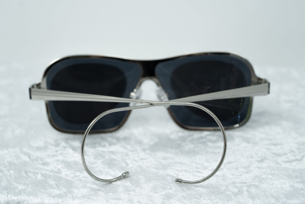 Raf Simons Sunglasses Size Extra Small Rectangular Silver and Grey