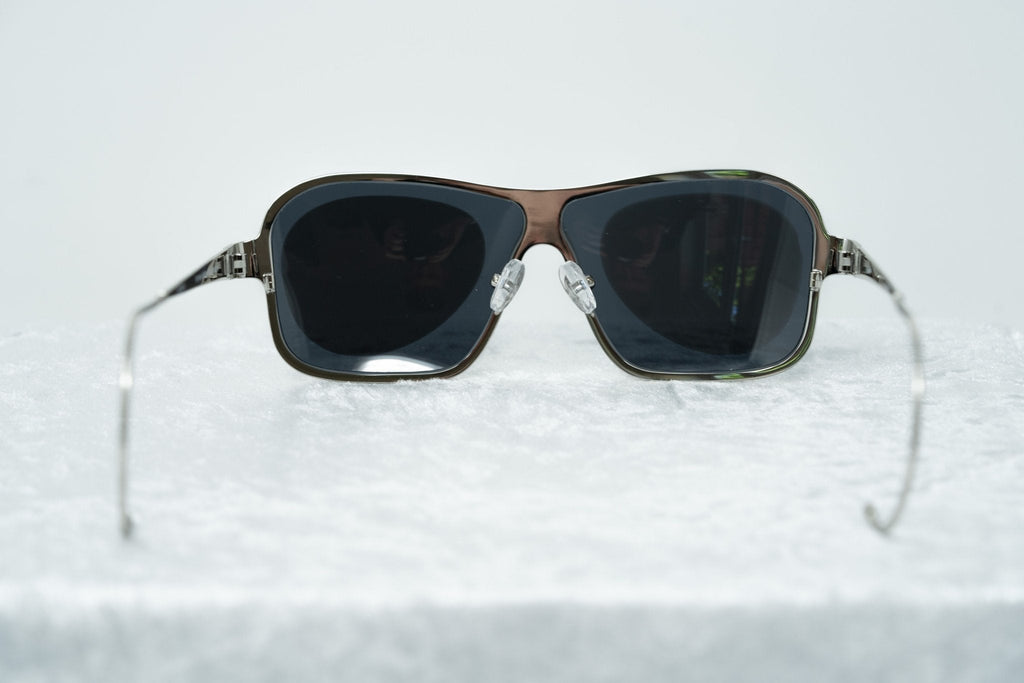 Raf Simons Sunglasses Size Extra Small Rectangular Silver and Grey