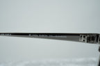 Raf Simons Sunglasses Size Extra Small Rectangular Silver and Grey