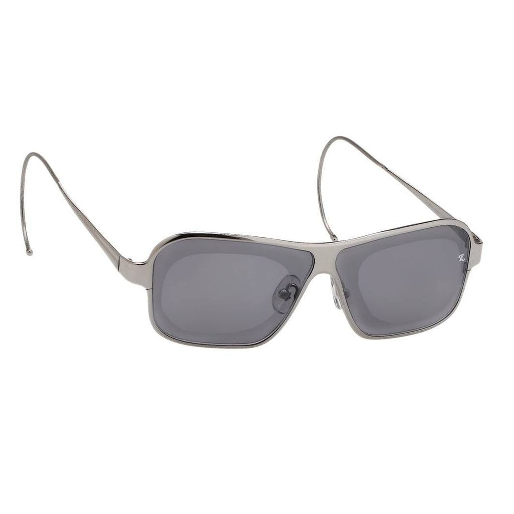 Raf Simons Sunglasses Size Extra Small Rectangular Silver and Grey