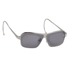 Raf Simons Sunglasses Size Extra Small Rectangular Silver and Grey