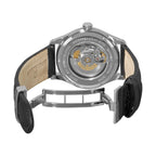 Revue Thommen Date Pointer 43mm Men's Stainless Steel White Automatic Brown Watch