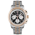 Revue Thommen Men's Airspeed XL 46mm Chronograph Automatic Two-Tone Black Watch