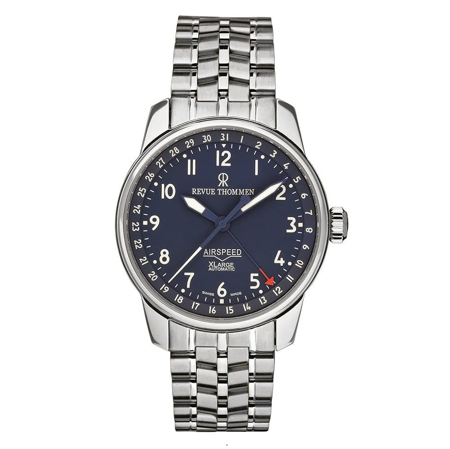 Revue Thommen Airspeed XL Men's 40.5mm Blue Automatic Watch
