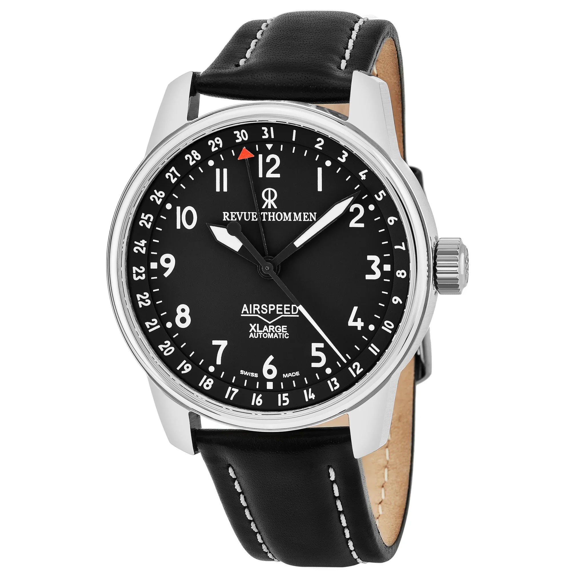 Revue Thommen Airspeed XL Men's 41mm Black Automatic Watch