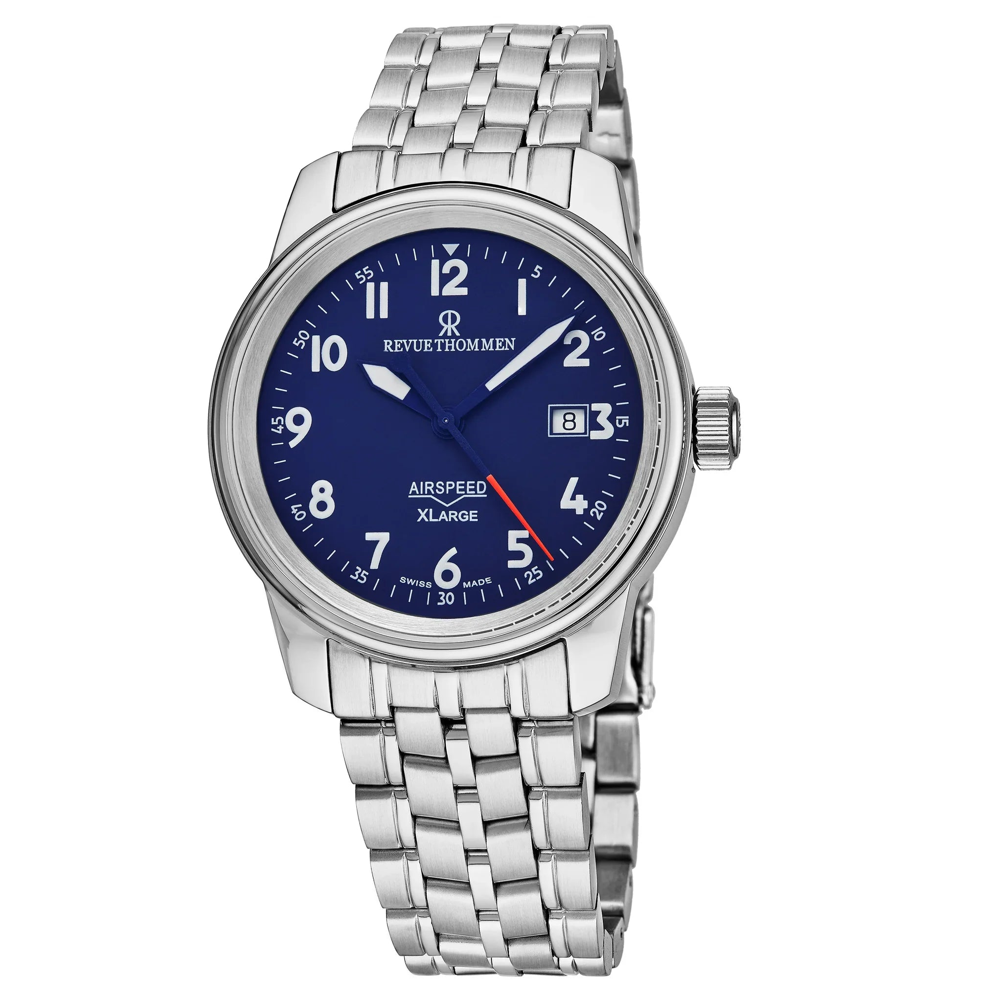 Revue Thommen Airspeed Men's 40mm Blue Stainless Steel Automatic Watch