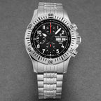 Revue Thommen Airspeed Men's Black Dial Stainless Steel Chronograph Automatic Watch