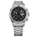 Revue Thommen Airspeed Men's 44mm Black Dial Stainless Steel Chronograph Automatic Watch