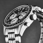 Revue Thommen Aviator Men's 42mm Black Stainless Steel Chronograph Automatic Watch