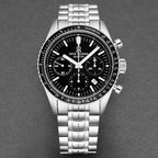 Revue Thommen Aviator Men's 42mm Black Stainless Steel Chronograph Automatic Watch 17000.6137