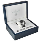 Revue Thommen Aviator Men's Black Leather Chronograph Automatic Watch