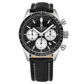 Revue Thommen Aviator Men's 42mm Black Leather Chronograph Automatic Watch