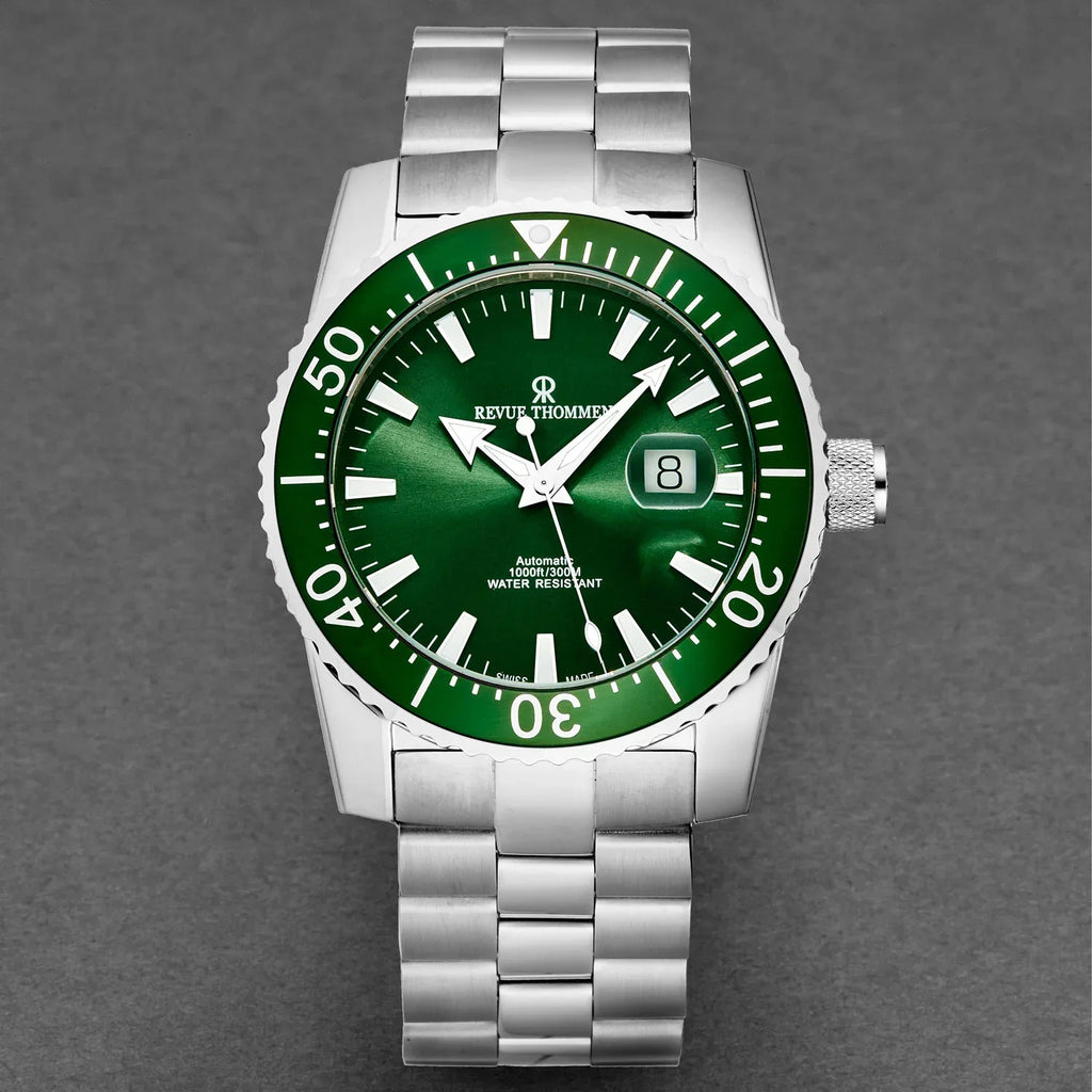 Revue Thommen Diver Men's Green Automatic Watch