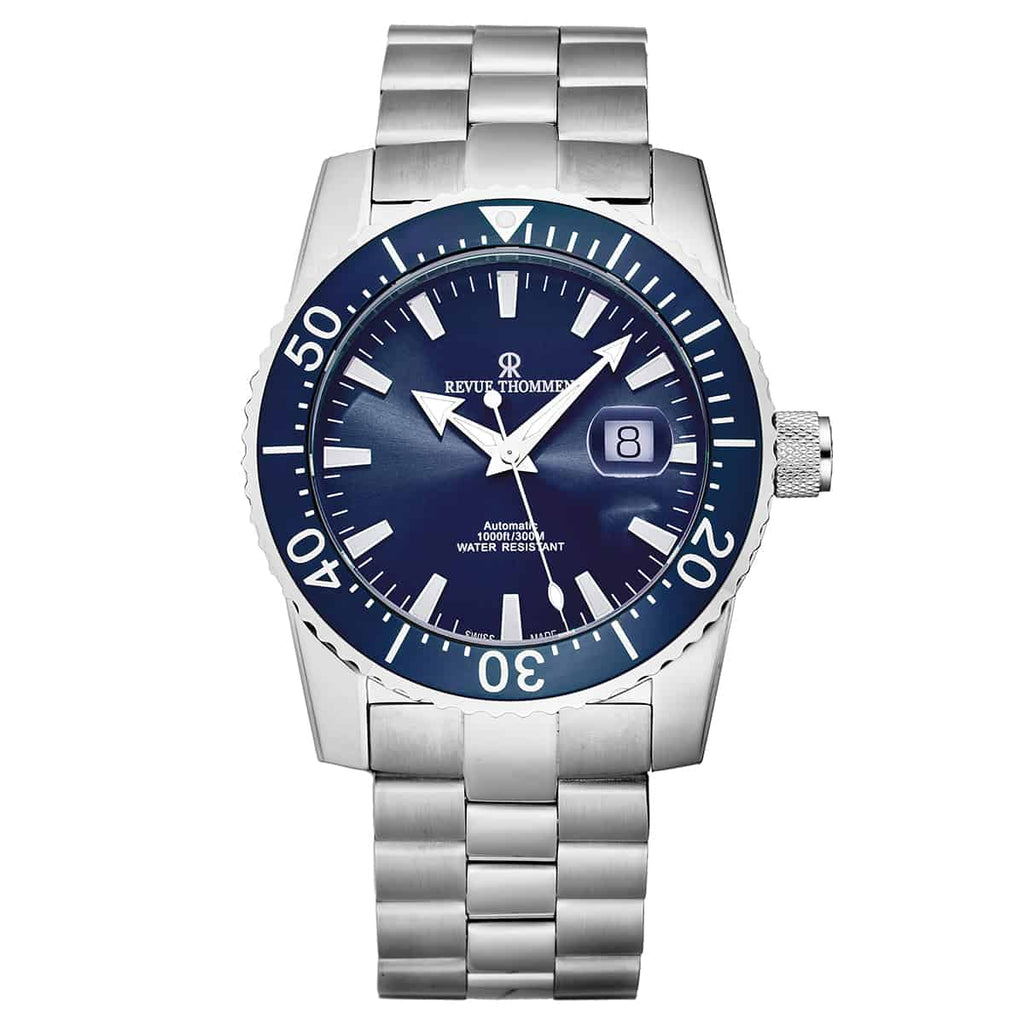 Revue Thommen Diver Men's Blue Stainless Steel Automatic Watch
