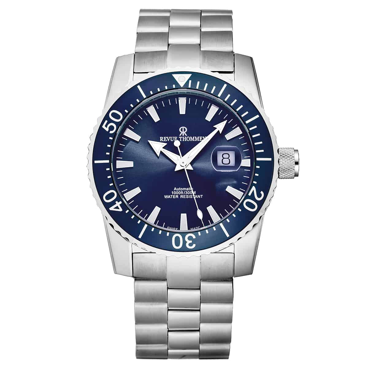 Revue Thommen Diver Men's Blue Stainless Steel Automatic Watch