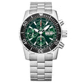 Revue Thommen Diver Men's Green Stainless Steel Automatic Chronograph Watch
