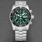 Revue Thommen Diver Men's Green Stainless Steel Automatic Chronograph Watch