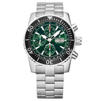 Revue Thommen Diver Men's 45mm Green Stainless Steel Automatic Chronograph Watch