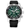 Revue Thommen Airspeed Men's Green Rubber Strap Chronograph Automatic Watch