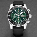 Revue Thommen Airspeed Men's Green Rubber Strap Chronograph Automatic Watch