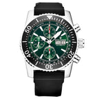 Revue Thommen Airspeed Men's 46mm Green Rubber Chronograph Automatic Watch