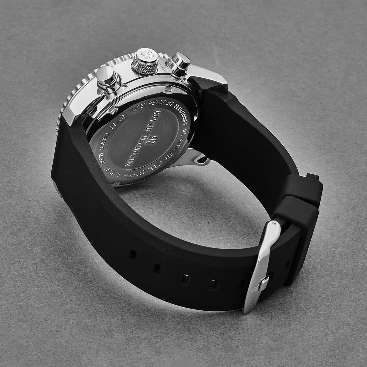 Revue Thommen Diver Men's Green Rubber Strap Chronograph Automatic Watch