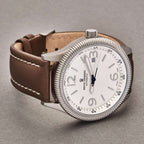 Revue Thommen Pilot Automatic Brown Leather Strap Men's Watch